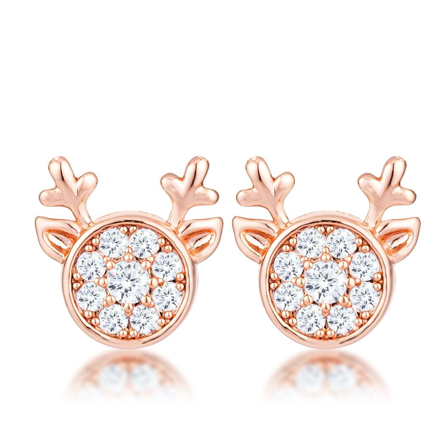 584 Ct Rhodium Blue Green Clear Cz Halo Earrings 38$
